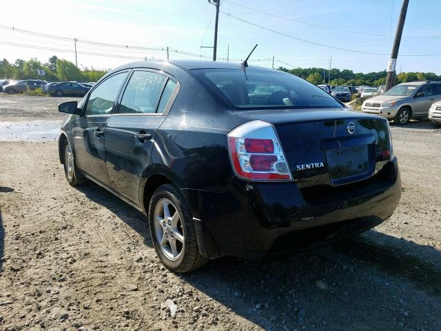 3N1AB61E58L761801 - 2008 NISSAN SENTRA 2.0 BLACK photo 3