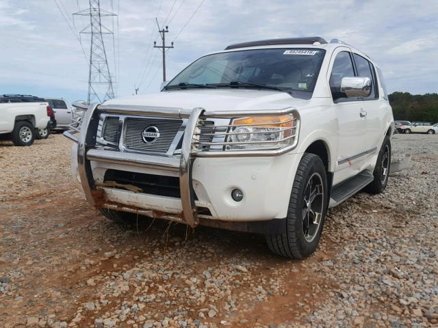 5N1BA0NE1AN601847 - 2010 NISSAN ARMADA PLA WHITE photo 2