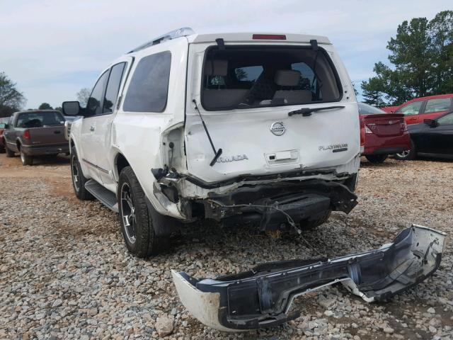 5N1BA0NE1AN601847 - 2010 NISSAN ARMADA PLA WHITE photo 3