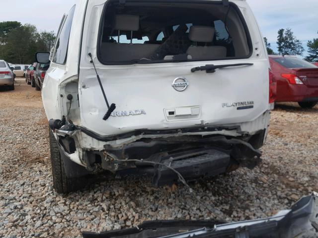 5N1BA0NE1AN601847 - 2010 NISSAN ARMADA PLA WHITE photo 9