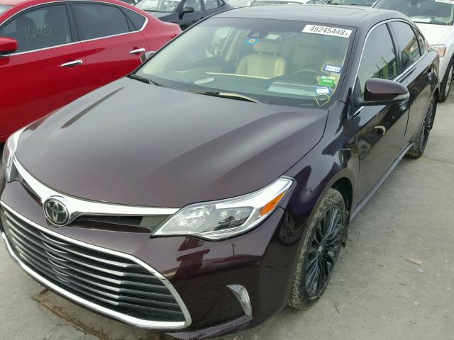 4T1BK1EB8HU248807 - 2017 TOYOTA AVALON XLE MAROON photo 2
