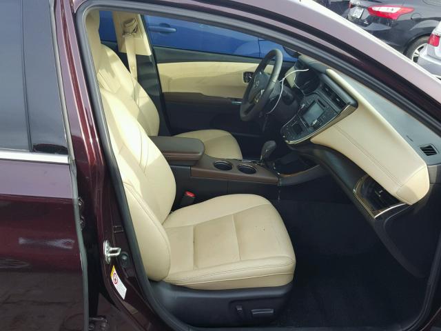 4T1BK1EB8HU248807 - 2017 TOYOTA AVALON XLE MAROON photo 5