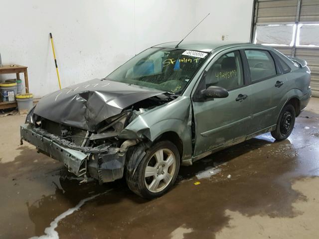 1FAHP34N96W161528 - 2006 FORD FOCUS ZX4 GREEN photo 2