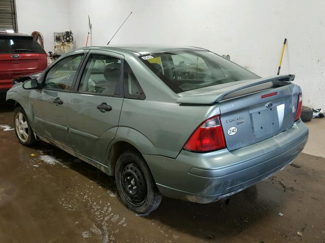 1FAHP34N96W161528 - 2006 FORD FOCUS ZX4 GREEN photo 3