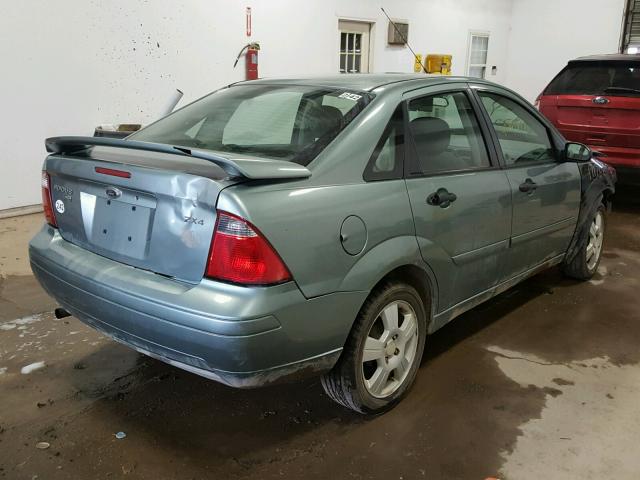 1FAHP34N96W161528 - 2006 FORD FOCUS ZX4 GREEN photo 4