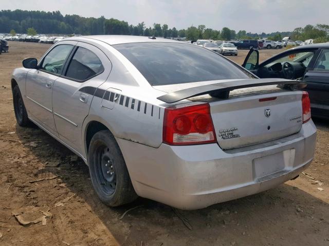 2B3CA3CV9AH196893 - 2010 DODGE CHARGER SX SILVER photo 3