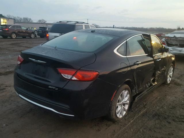 1C3CCCCB5FN573365 - 2015 CHRYSLER 200 C BLACK photo 4