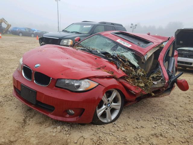 WBAUP7C57CVP23619 - 2012 BMW 128 I RED photo 2