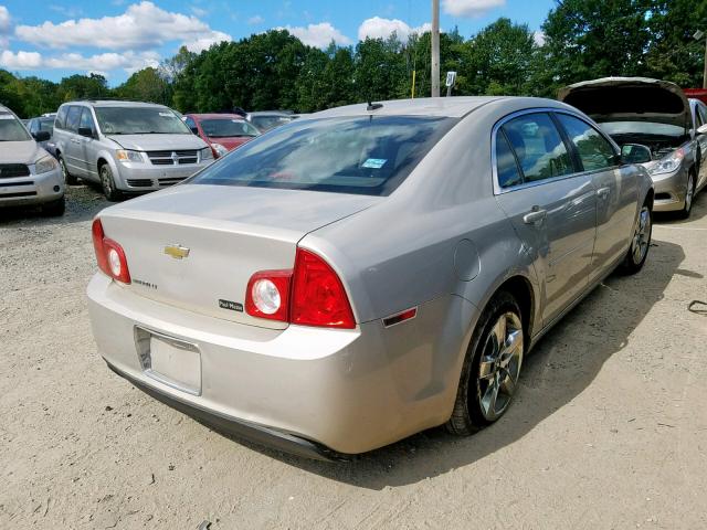 1G1ZC5EB1AF274756 - 2010 CHEVROLET MALIBU 1LT TAN photo 4
