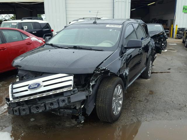 2FMDK38C87BA54307 - 2007 FORD EDGE SEL BLACK photo 2