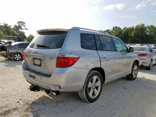 JTEDS42AX82037335 - 2008 TOYOTA HIGHLANDER SILVER photo 4