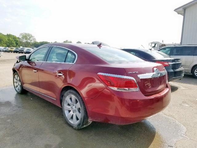1G4GC5GG4AF257601 - 2010 BUICK LACROSSE C RED photo 3