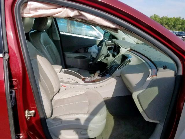 1G4GC5GG4AF257601 - 2010 BUICK LACROSSE C RED photo 5