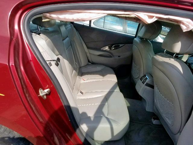 1G4GC5GG4AF257601 - 2010 BUICK LACROSSE C RED photo 6