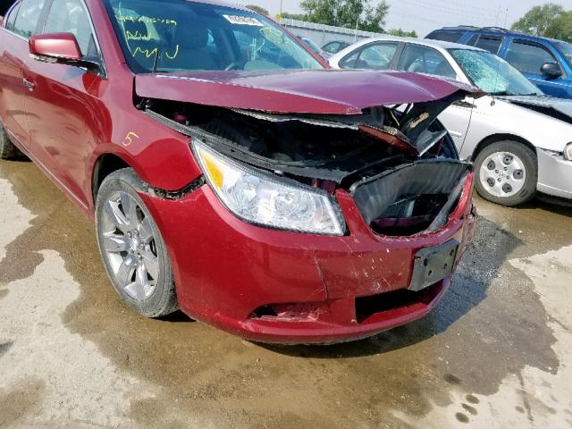 1G4GC5GG4AF257601 - 2010 BUICK LACROSSE C RED photo 9