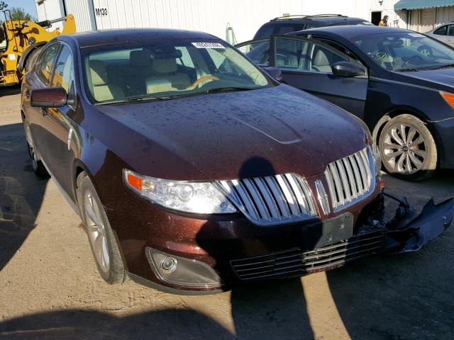 1LNHL9DR5AG609662 - 2010 LINCOLN MKS BURGUNDY photo 1