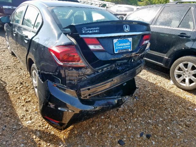 19XFB2F50FE121498 - 2015 HONDA CIVIC LX BLACK photo 9