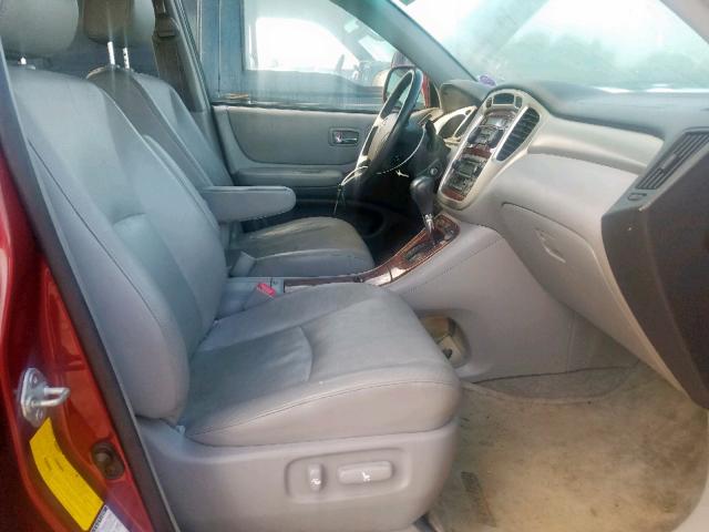 JTEEP21A440065651 - 2004 TOYOTA HIGHLANDER MAROON photo 5