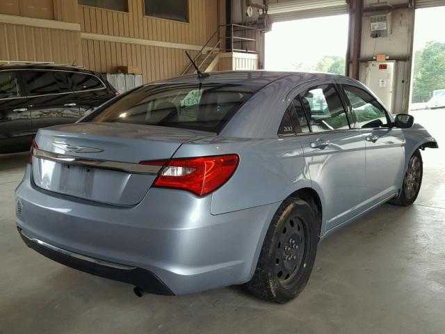 1C3CCBAB8CN166892 - 2012 CHRYSLER 200 LX BLUE photo 4