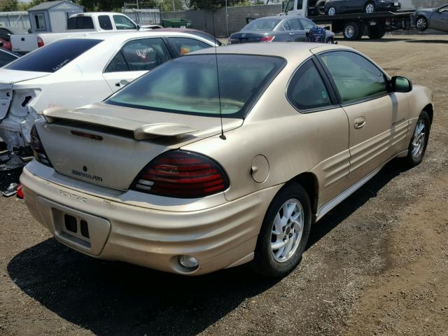 1G2NF12E91M523518 - 2001 PONTIAC GRAND AM S GOLD photo 4