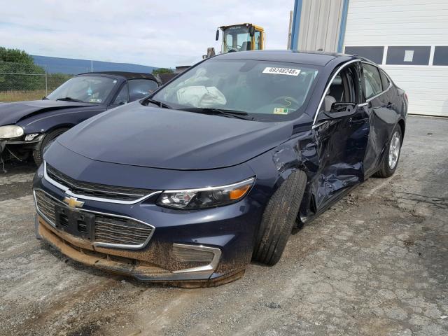 1G1ZB5STXJF210358 - 2018 CHEVROLET MALIBU LS 蓝色 照片 2