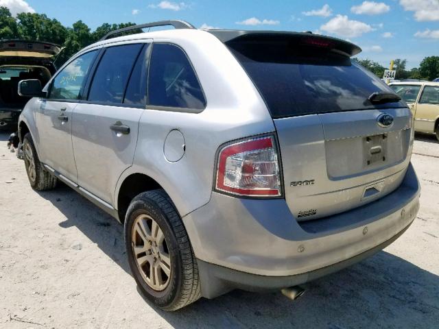 2FMDK3GC1ABA55968 - 2010 FORD EDGE SE SILVER photo 3