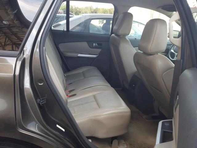 2FMDK3JC3BBA89162 - 2011 FORD EDGE SEL GRAY photo 6