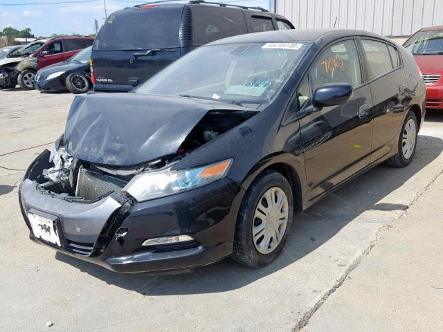 JHMZE2H54AS040591 - 2010 HONDA INSIGHT LX BLACK photo 2