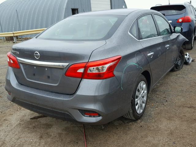 3N1AB7APXHY370217 - 2017 NISSAN SENTRA S GRAY photo 4