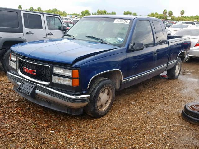 1GTEC19R6WE549749 - 1998 GMC SIERRA C15 BLUE photo 2