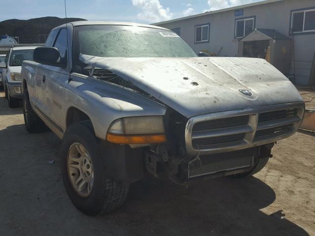 1B7GL22N91S177257 - 2001 DODGE DAKOTA GRAY photo 1