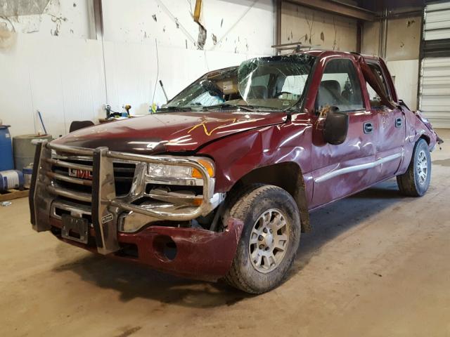 2GTEK13Z171160905 - 2007 GMC NEW SIERRA MAROON photo 2