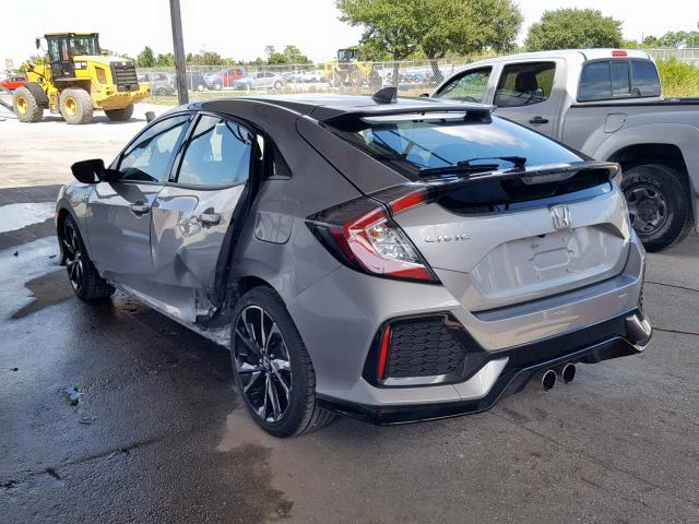 SHHFK7H49JU229489 - 2018 HONDA CIVIC SPOR GRAY photo 3