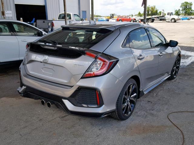 SHHFK7H49JU229489 - 2018 HONDA CIVIC SPOR GRAY photo 4