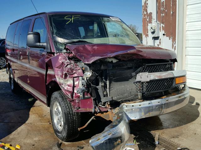 1GBFG15TX41229529 - 2004 CHEVROLET EXPRESS G1 MAROON photo 1