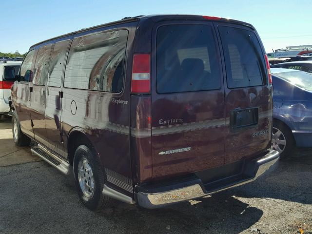 1GBFG15TX41229529 - 2004 CHEVROLET EXPRESS G1 MAROON photo 3