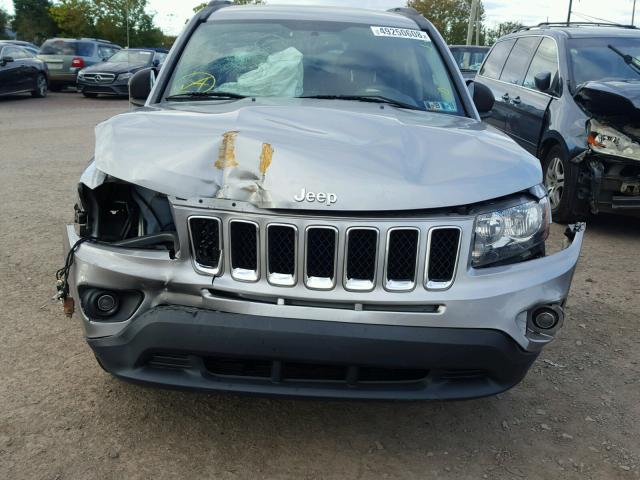 1C4NJDBB5ED846584 - 2014 JEEP COMPASS SP ნაცრისფერი ფოტო 9