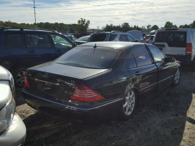 WDBNG84J86A473861 - 2006 MERCEDES-BENZ S 500 4MAT BLACK photo 4