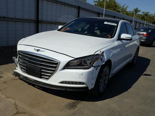 KMHGN4JE1HU183068 - 2017 GENESIS G80 BASE WHITE photo 2