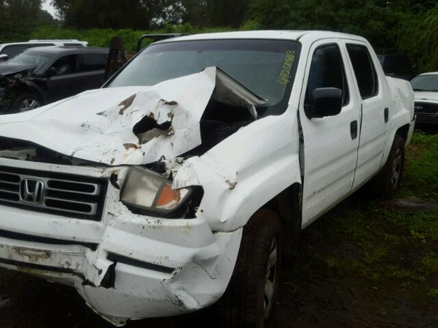 2HJYK16278H520548 - 2008 HONDA RIDGELINE WHITE photo 2