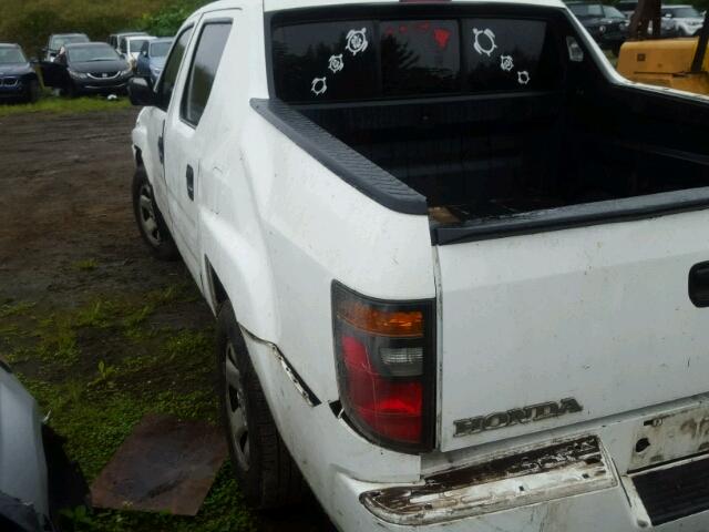 2HJYK16278H520548 - 2008 HONDA RIDGELINE WHITE photo 3