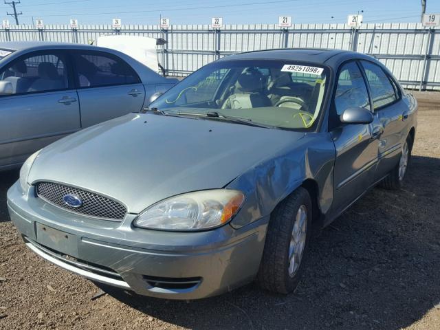 1FAFP56U06A209938 - 2006 FORD TAURUS SEL GREEN photo 2