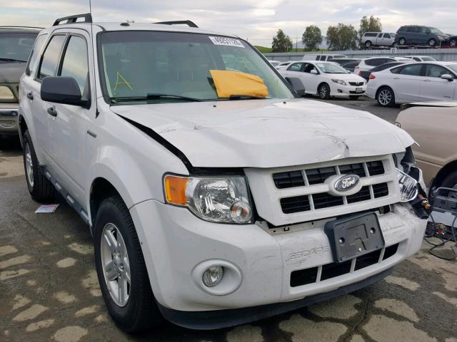 1FMCU4K38BKC55255 - 2011 FORD ESCAPE HYB WHITE photo 1