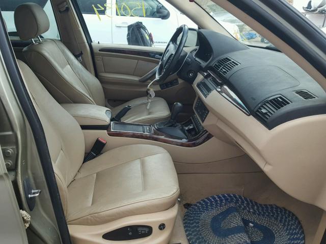 5UXFB53585LV19259 - 2005 BMW X5 4.4I GOLD photo 5