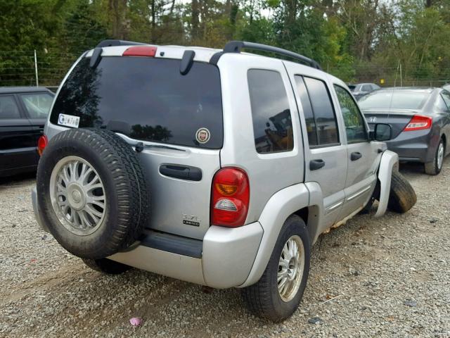 1J4GL58K34W217693 - 2004 JEEP LIBERTY LI SILVER photo 4