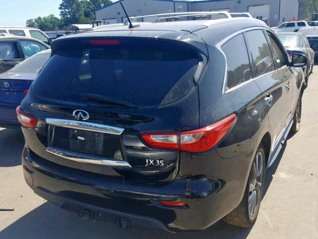 5N1AL0MM0DC309332 - 2013 INFINITI JX35 BLACK photo 4