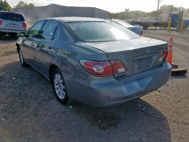 JTHBF30G330141170 - 2003 LEXUS ES 300 GREEN photo 3