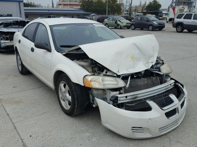 1B3EL36R04N264267 - 2004 DODGE STRATUS SE WHITE photo 1