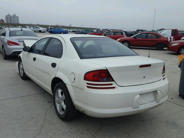 1B3EL36R04N264267 - 2004 DODGE STRATUS SE WHITE photo 3