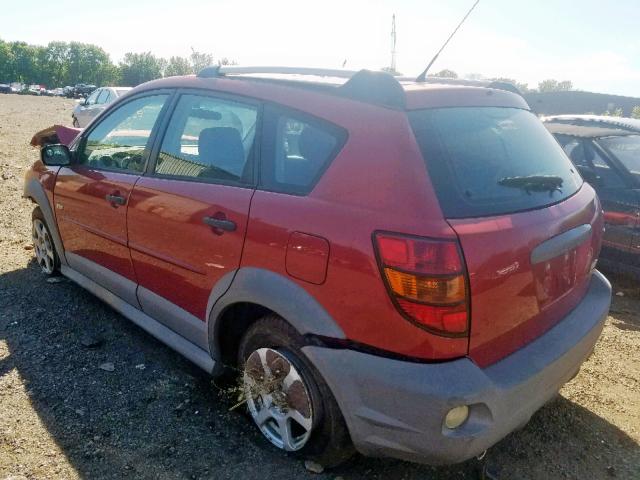 5Y2SL63885Z464953 - 2005 PONTIAC VIBE RED photo 3